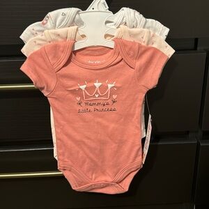 3pk girls onesies
